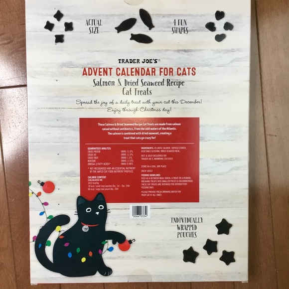 Trader Joe's Advent Calendar For Cats 2020 Salmon - Picture 2 of 3